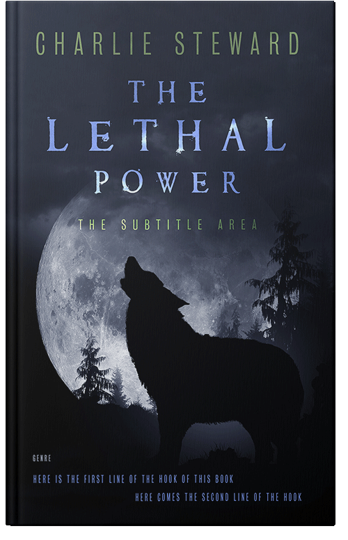 Front view of Premade Horror Book Cover - Vulcan