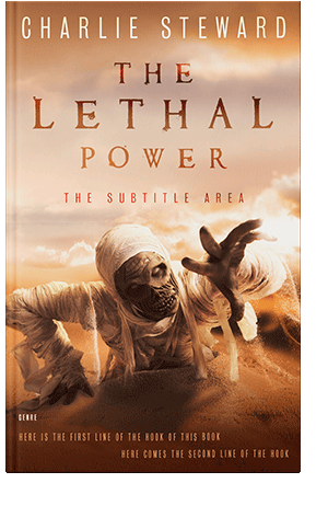 Pre Made Book Cover Desert Sand