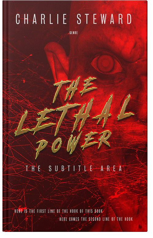 Front view of Rustic Red #21103 - Premade Horror Book Cover