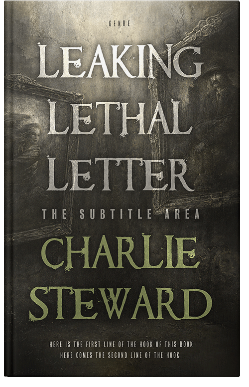 Front view of Premade Horror Book Cover - Zeus