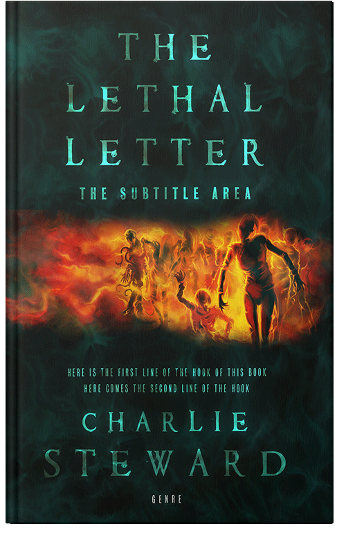 Front view of Racing Green #21123 - Premade Horror Book Cover