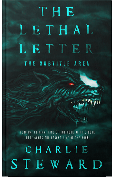 Front view of Black Pearl #21124 - Premade Fantasy Book Cover