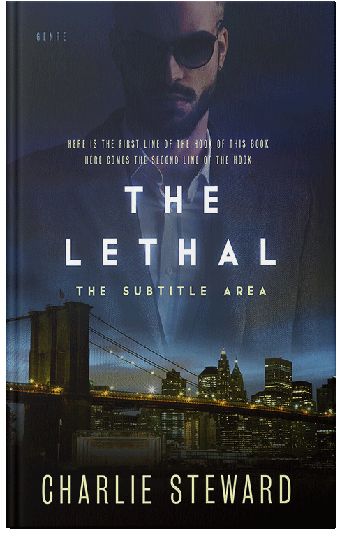 Front view of Premade Mystery & Thriller & Suspense Book Cover - Steel Gray