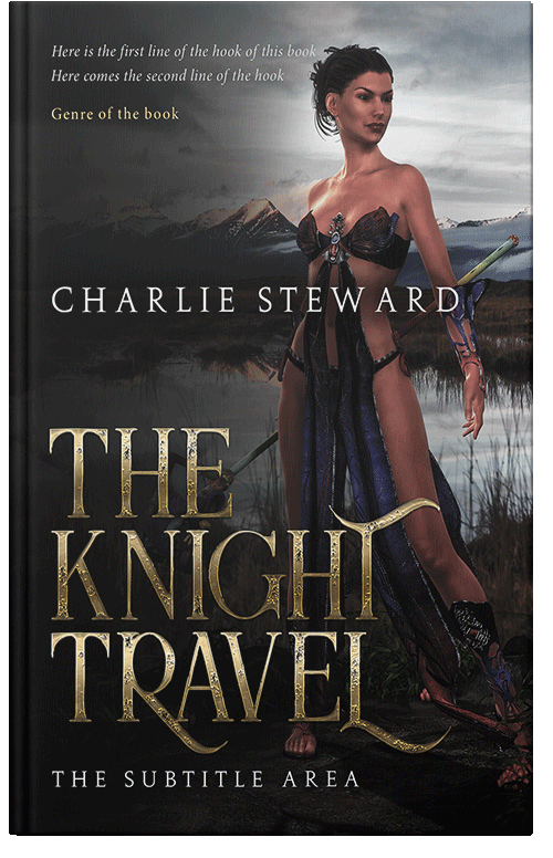 Front view of Malta #21141 - Premade Fantasy Book Cover