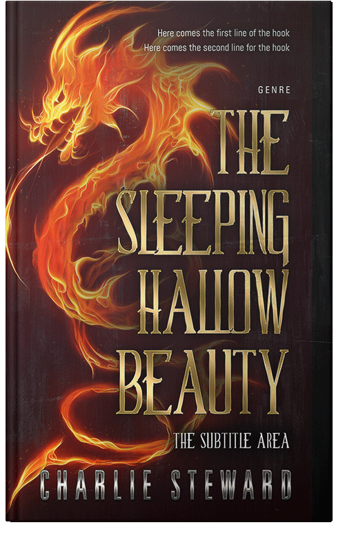 Front view of Premade Fantasy Book Cover - Raw Sienna