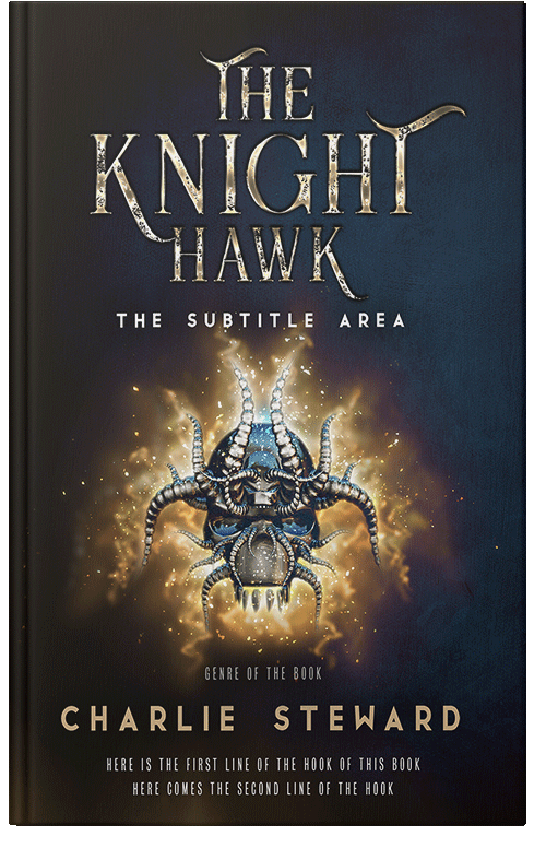 Front view of Premade Science Fiction Book Cover - Shark