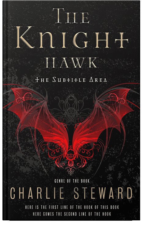 Front view of Cod Gray #21153 - Premade Fantasy Book Cover