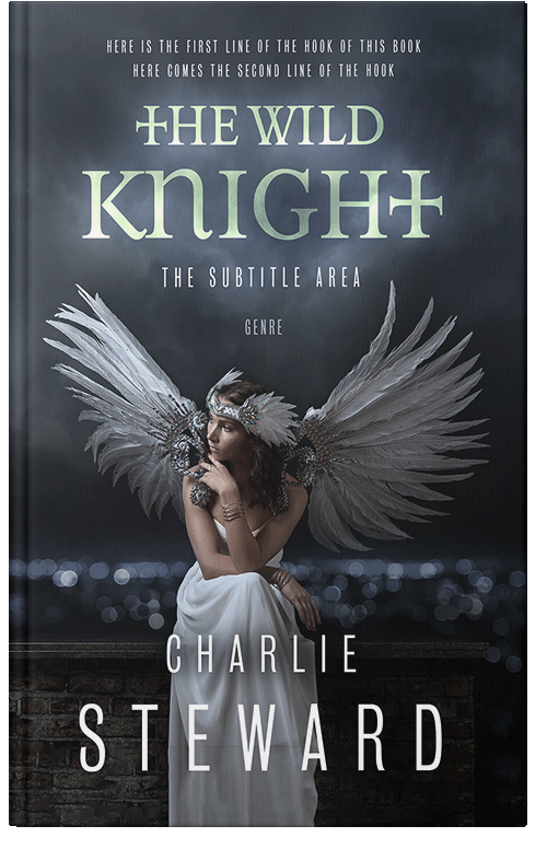 Front view of Premade Fantasy Book Cover - Shark