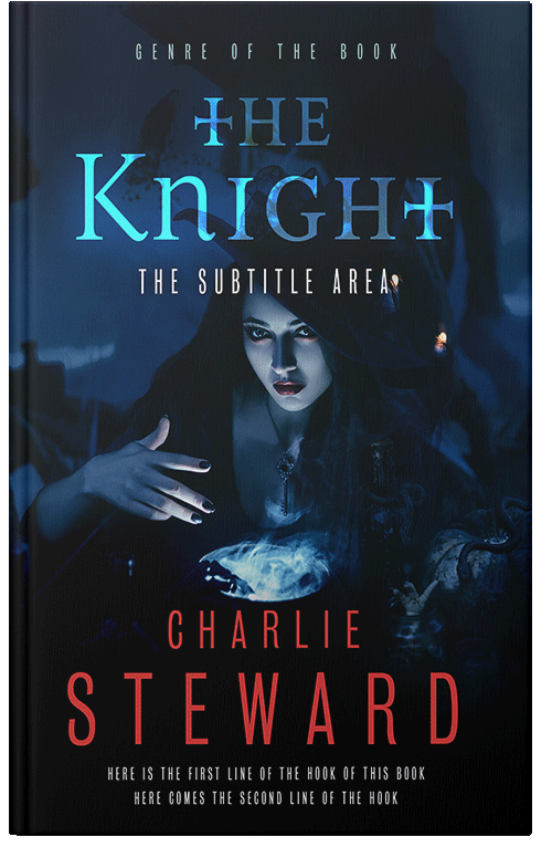 Front view of Black Pearl #21162 - Premade Fantasy Book Cover