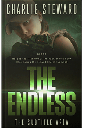 Pre Made Book Cover Black Olive