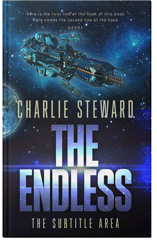 Front view of Premade Science Fiction Book Cover - Ebony
