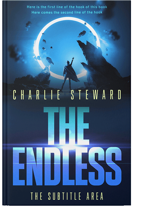 Front view of Blue Zodiac #21172 - Premade Science Fiction Book Cover