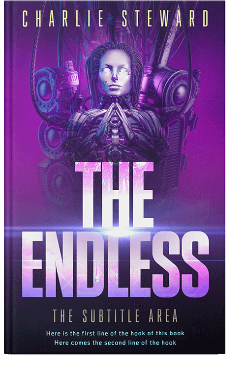 Front view of Honey Flower #21174 - Premade Science Fiction Book Cover