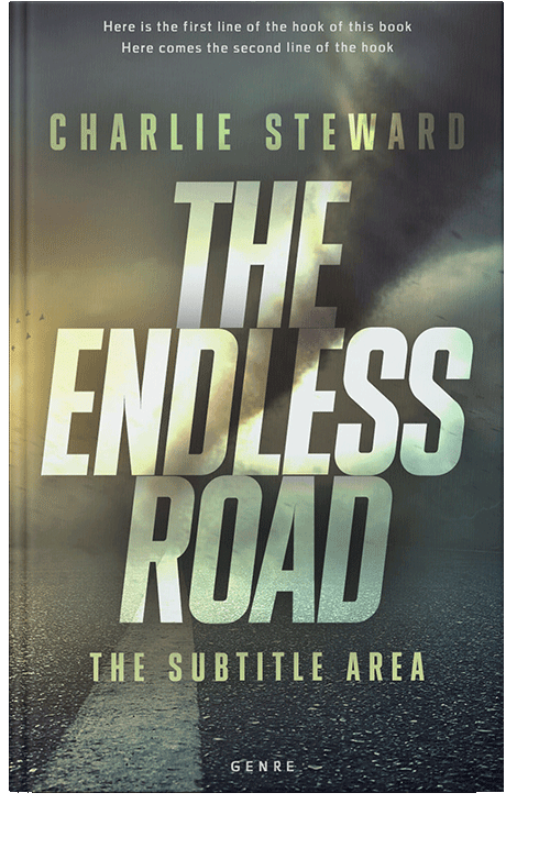 Front view of Gray Asparagus #21177 - Premade Apocalyptica Book Cover