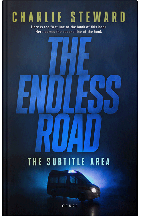 Front view of Black Pearl #21189 - Premade Action & Adventure Book Cover