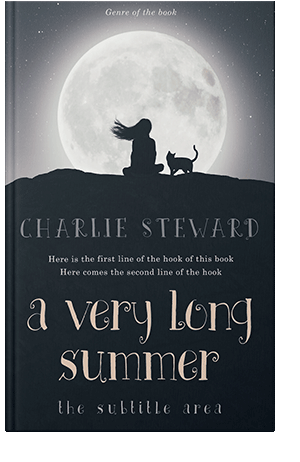 Pre Made Book Cover Ebony Clay