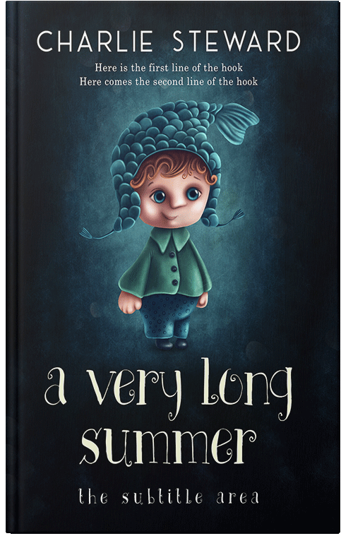 Front view of Firefly #21197 - Premade Abstract Book Cover