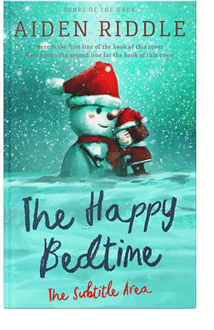 Pre Made Book Cover Aquamarine Blue