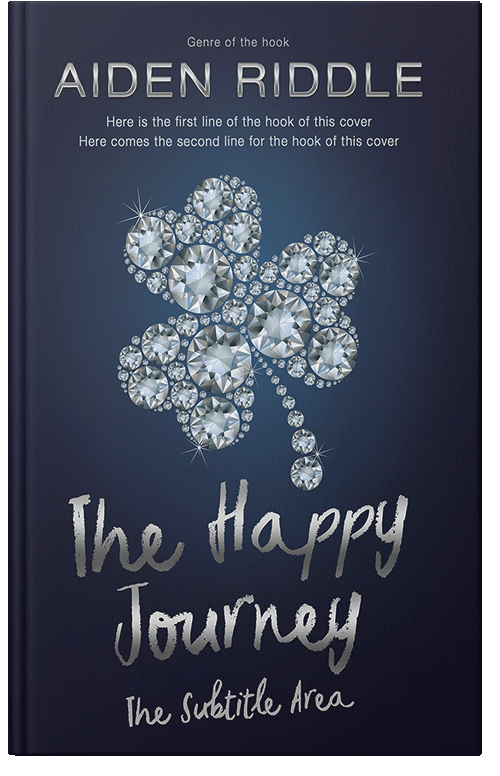 Front view of Cloud Burst #21223 - Premade Abstract Book Cover