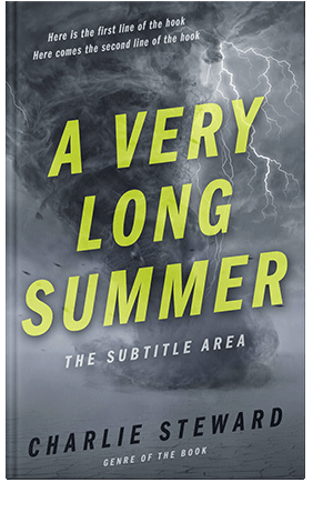 Pre Made Book Cover Pale Sky