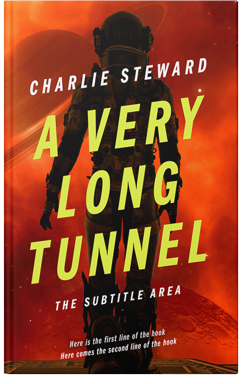 Front view of Asphalt #21232 - Premade Science Fiction Book Cover