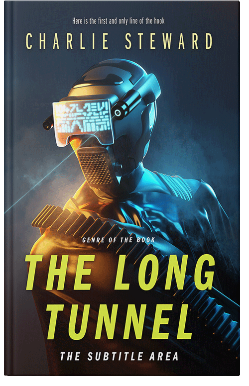 Front view of Shark #21238 - Premade Science Fiction Book Cover