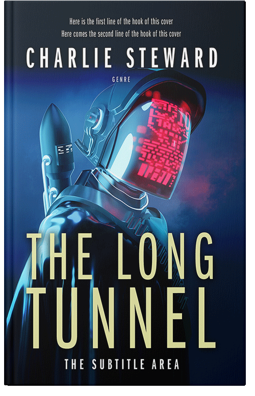 Front view of Premade Science Fiction Book Cover - Clam Shell