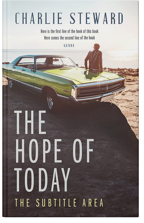 Front view of Premade Travel Book Cover - Cararra