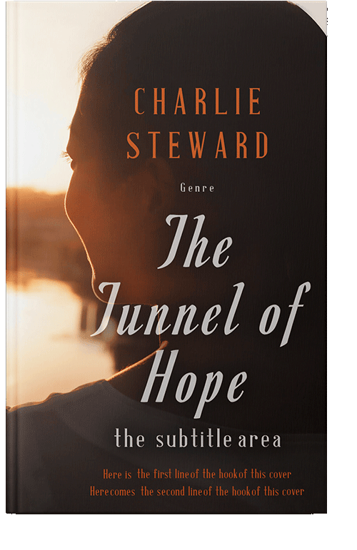 Front view of Hampton #21256 - Premade Literary Fiction Book Cover