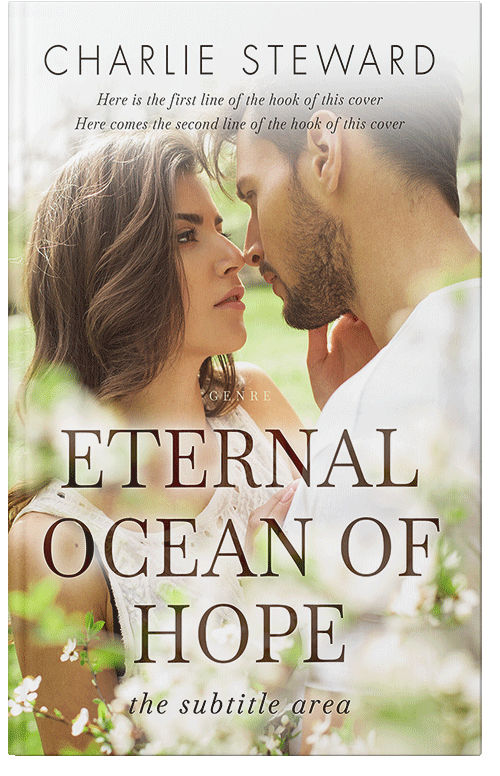 Front view of Premade Romance Book Cover - White Rock