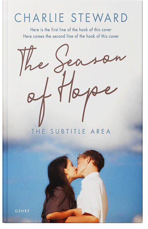 Front view of Premade Romance Book Cover - Blue Bayoux