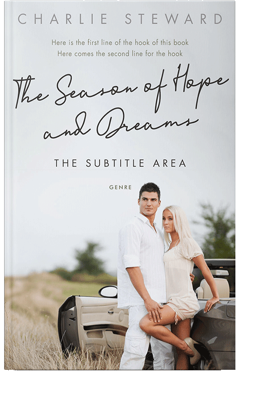 Front view of Quill Gray #21269 - Premade Romance Book Cover