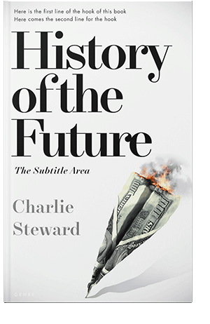 Pre Made Book Cover Quill Gray