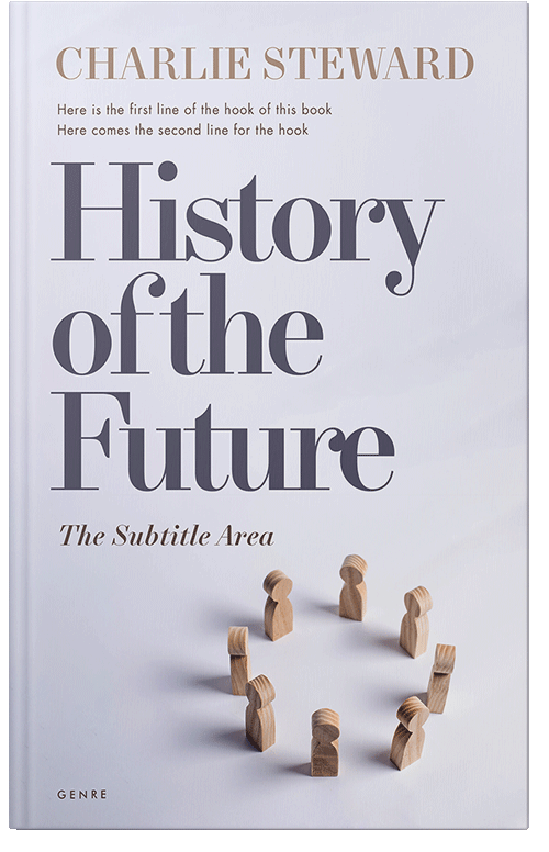 Front view of Premade Business Book Cover - Athens Gray