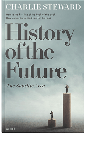 Pre Made Book Cover Tower Gray