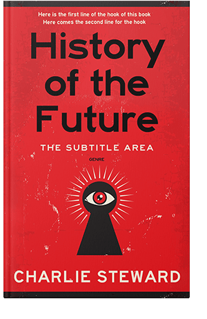 Pre Made Book Cover Alizarin Crimson