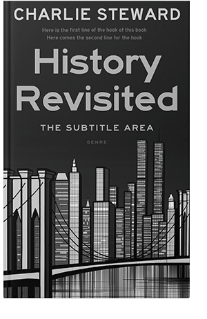 Pre Made Book Cover Silver