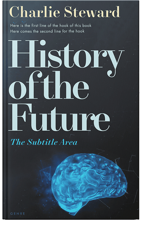 Front view of Charade #21302 - Premade Abstract Book Cover | BookCoverZone