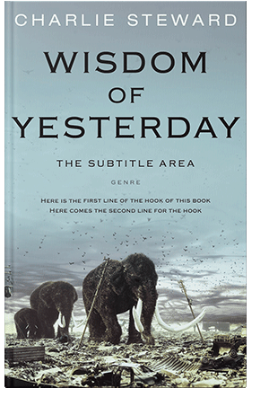 Pre Made Book Cover Tower Gray