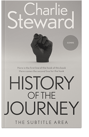 Pre Made Book Cover Silver Rust