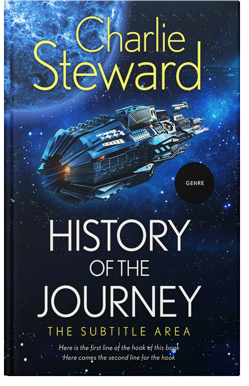 Front view of Premade Science Fiction Book Cover - Black Pearl