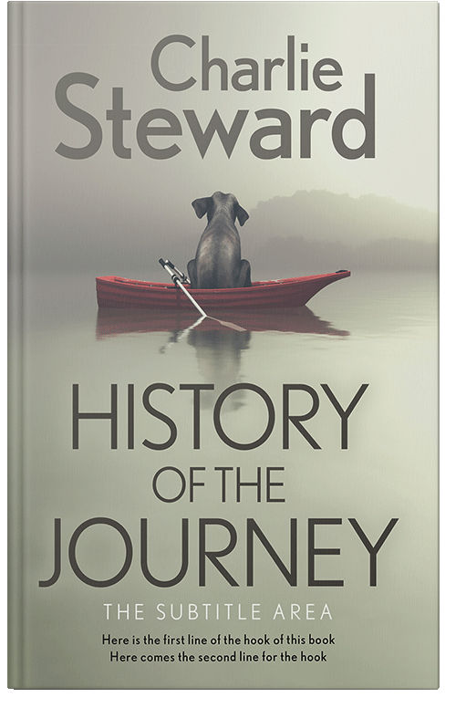 Front view of Premade Abstract Book Cover - Eagle