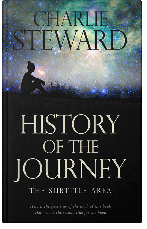 Front view of Premade Health & Mind & Body Book Cover - Black