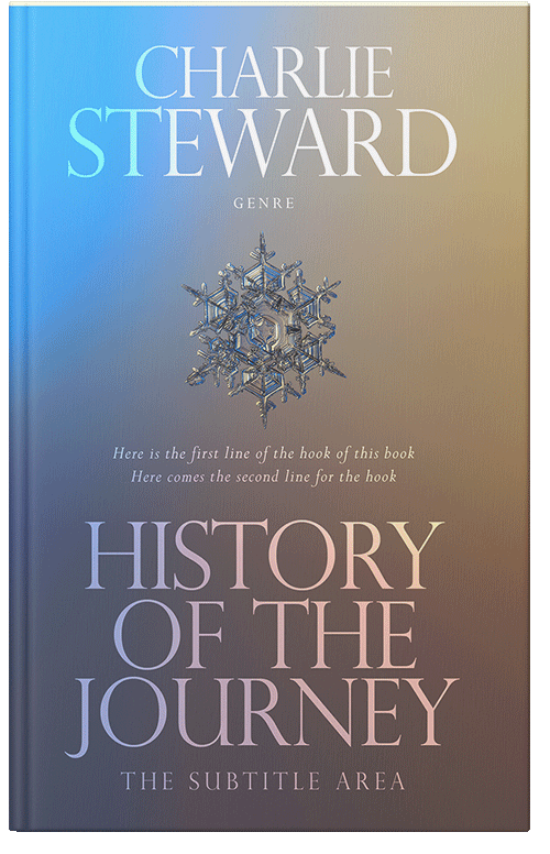 Front view of Premade Abstract Book Cover - Boulder