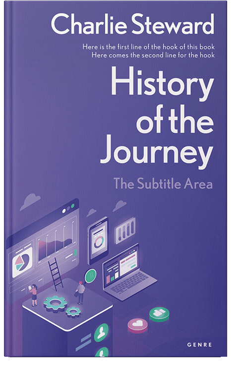 Front view of Butterfly Bush #21359 - Premade Self-Improvement & Self-Help Book Cover