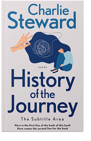 Pre Made Book Cover Catalina Blue