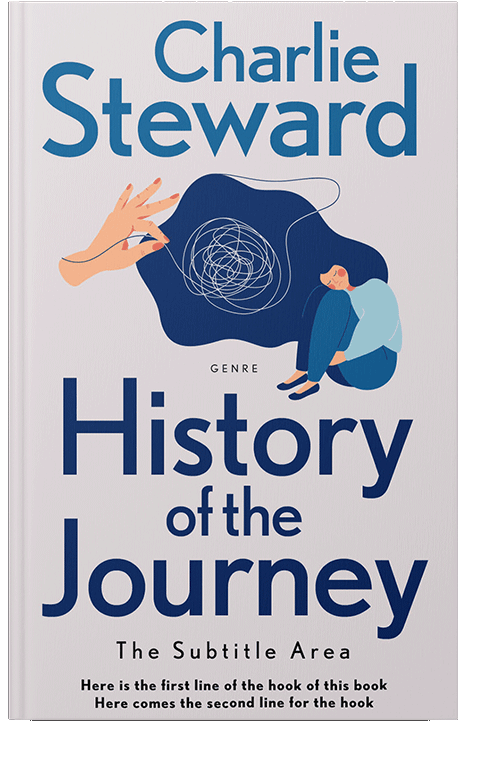 Front view of Catalina Blue #21361 - Premade Health & Mind & Body Book Cover