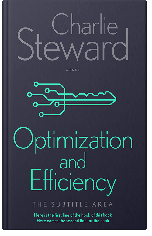 Front view of Premade Business Book Cover - Ebony Clay