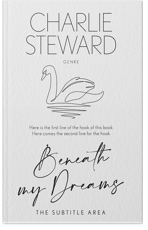 Front view of Premade Poetry Book Cover - Gallery