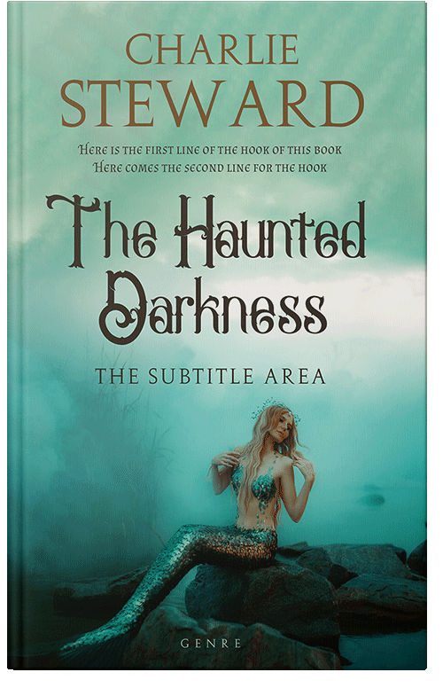 Front view of Neptune #21385 - Premade Fantasy Book Cover